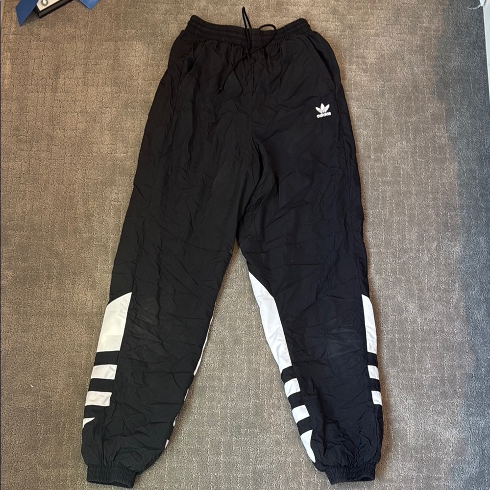 Adidas Kids Black and White Joggers